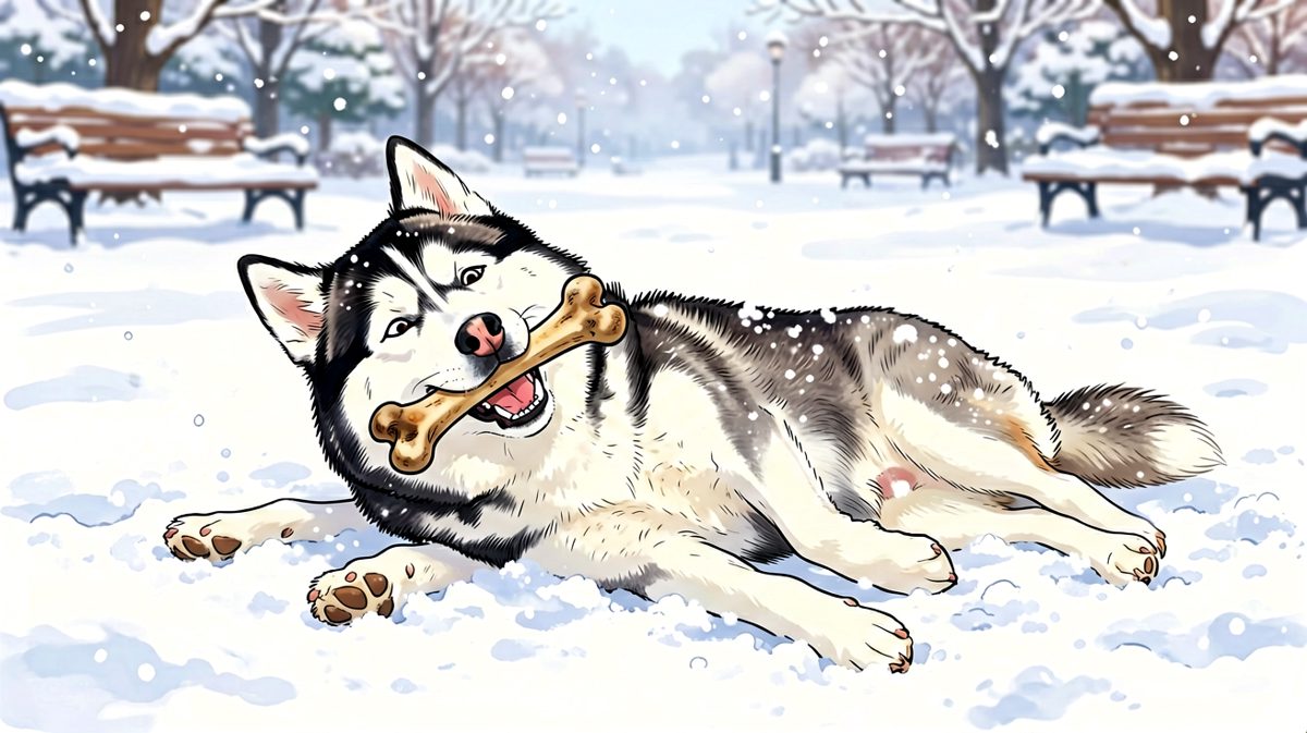 雪地蹦迪，我就是这条街最靓的狗