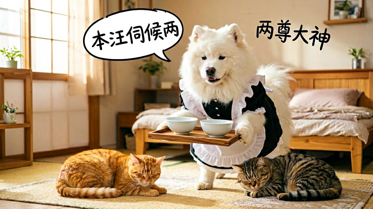 狗：今天也是努力打工的一天呢。