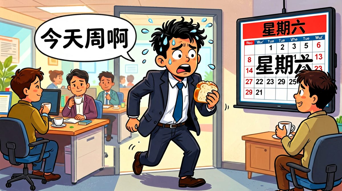 拼尽全力，结果今天是周六