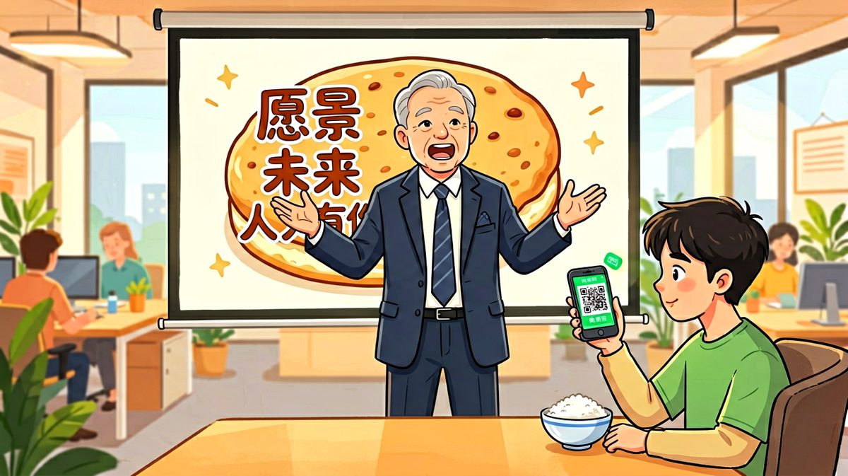 老板画饼说人人有份，员工扫码说要买断全公司