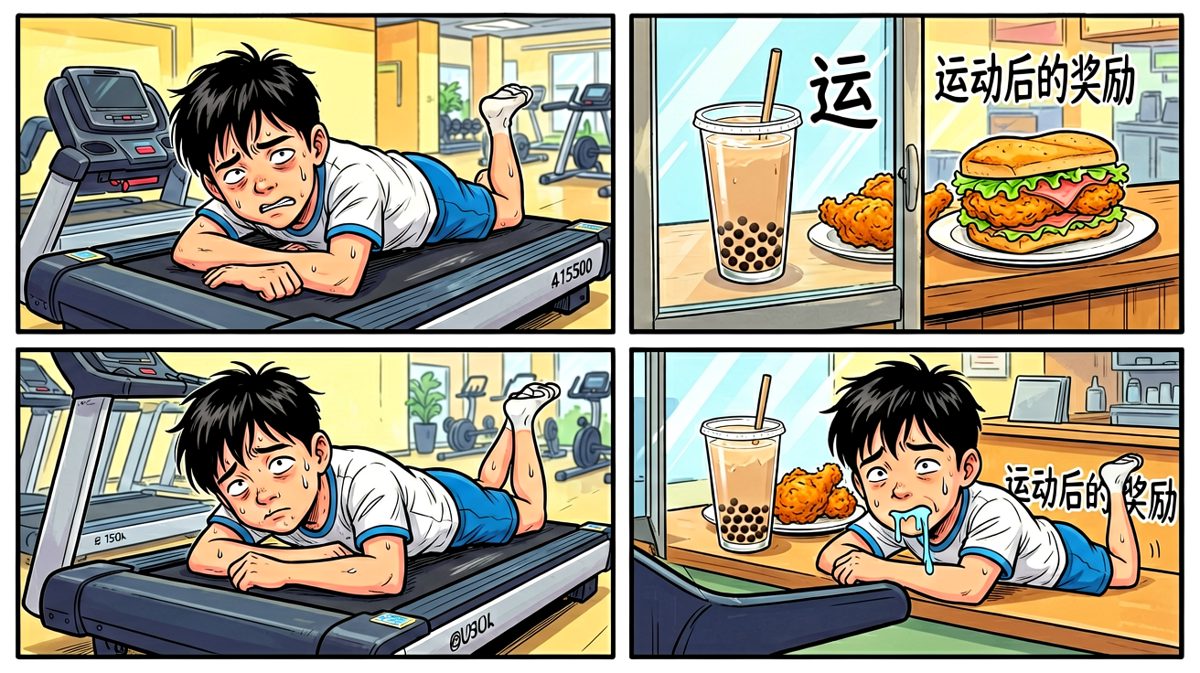 然而，运动后总得奖励一下自己……