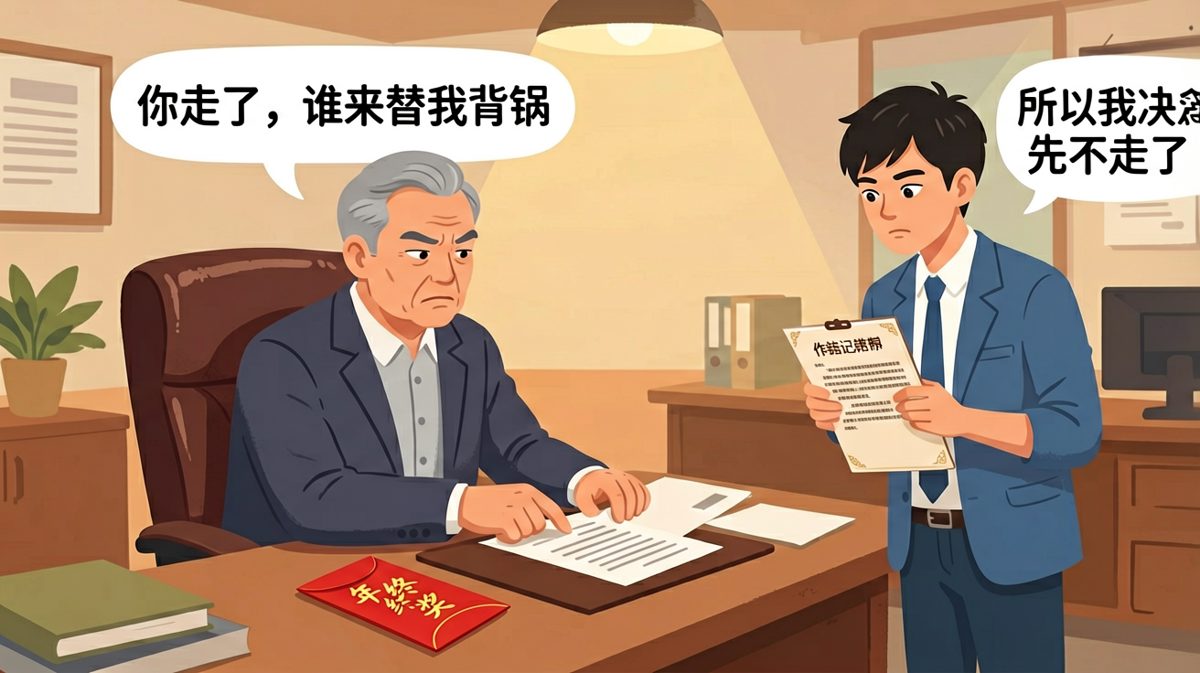 老板挽留的理由竟是不能没人背锅