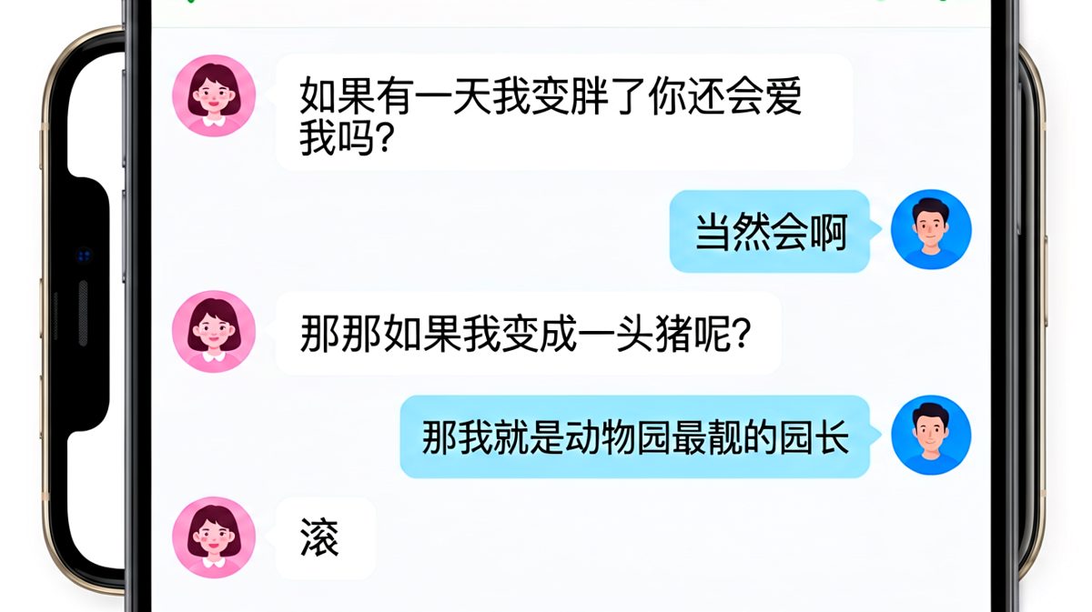 如果我变成猪你就是园长，一句话把我噎出天际。