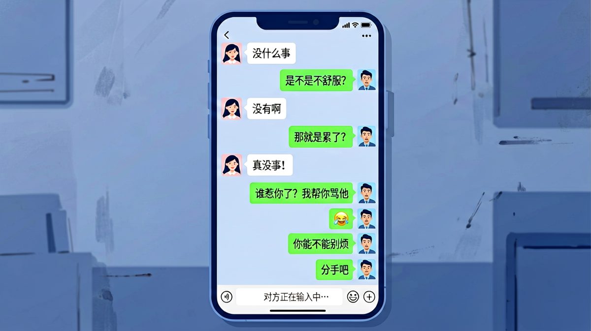 我没事=有事，男生全程踩雷