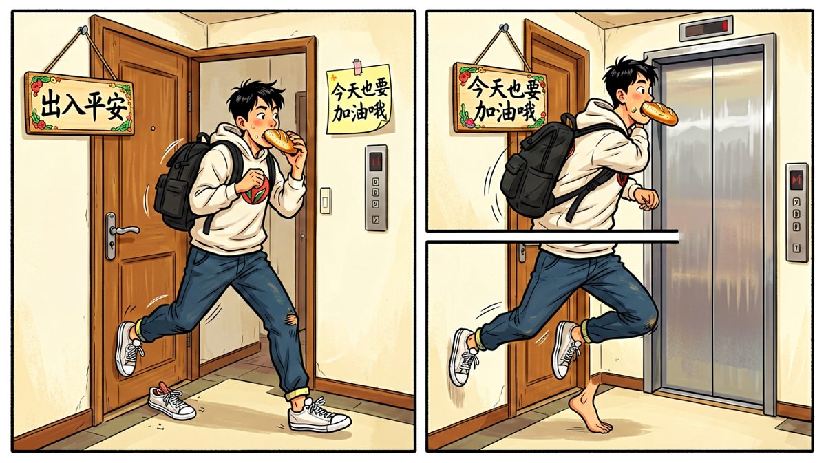 争分夺秒，冲出家门！