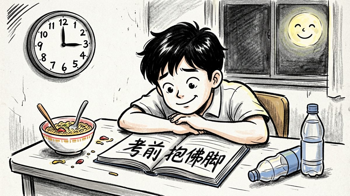 期末周的深夜：书看了，但知识不进脑子