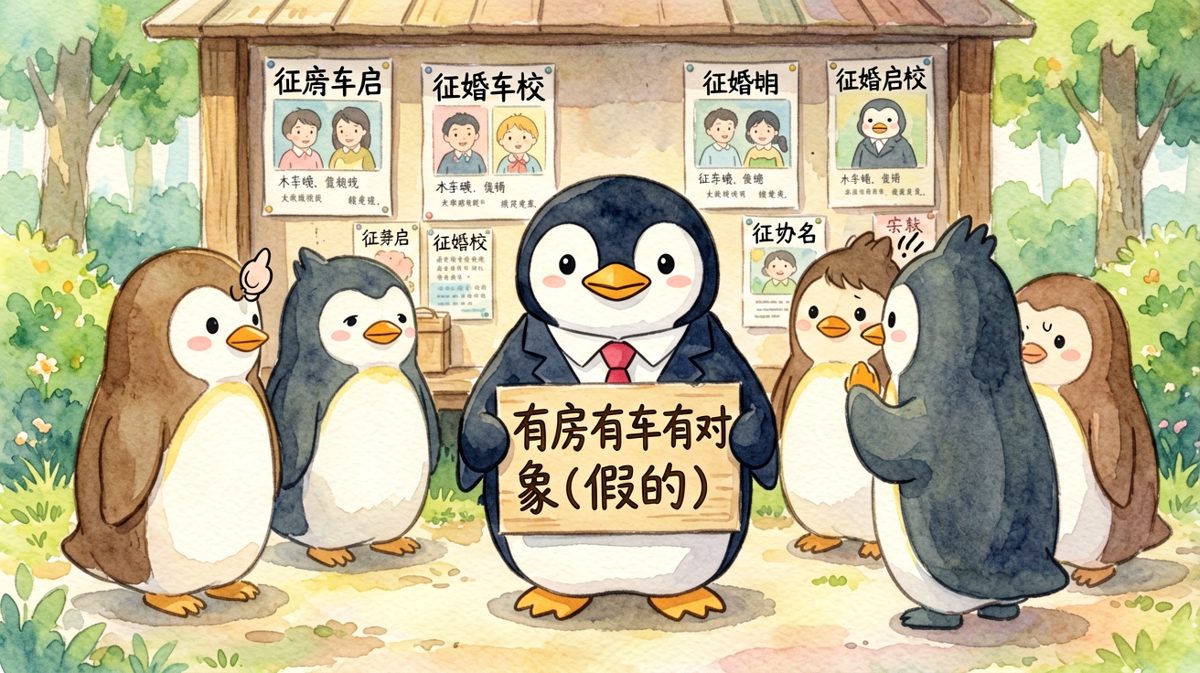 相亲角的潜规则：牌子上写的≠实际拥有的