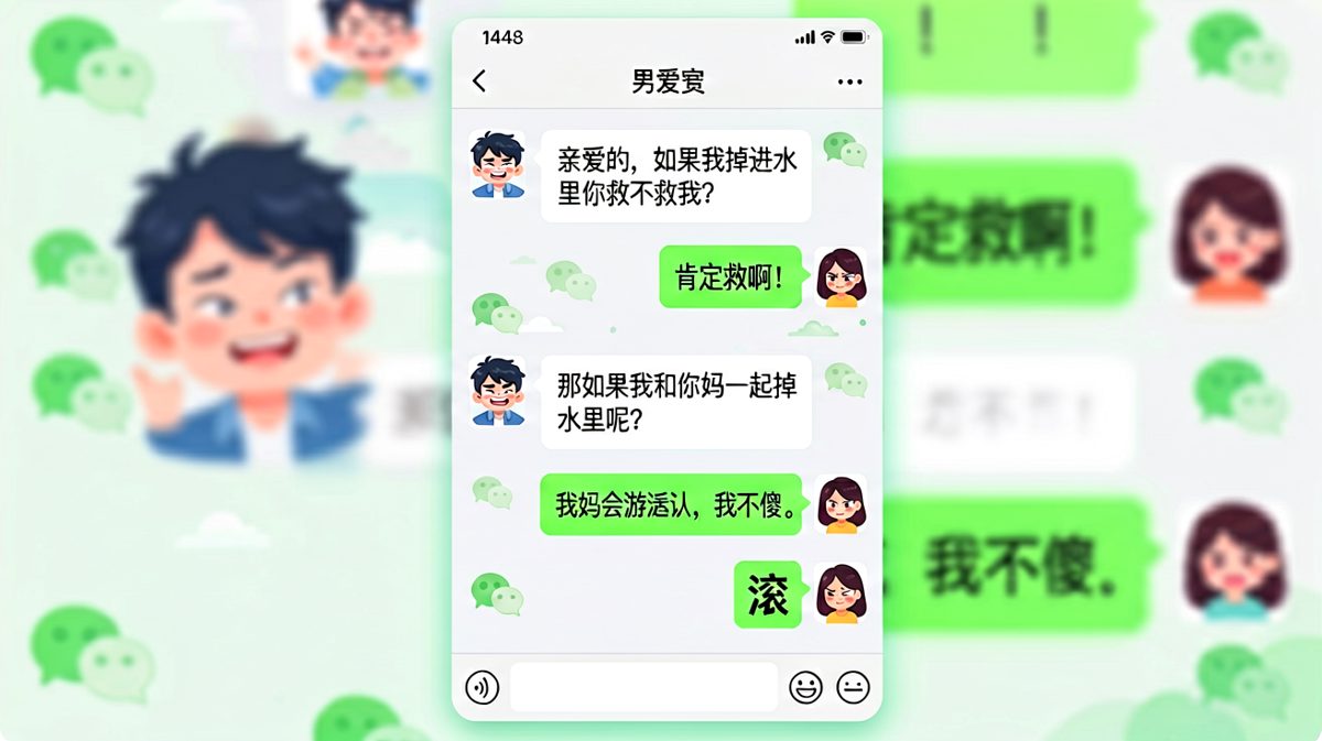 经典送命题，男友智商在线碾压