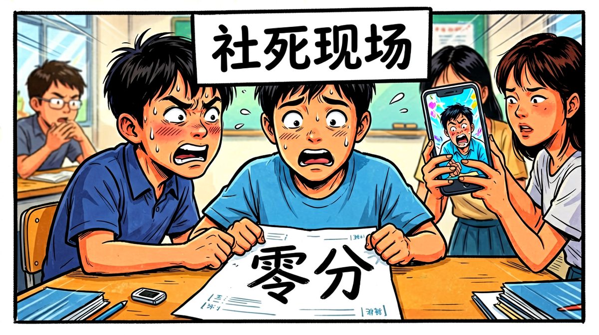 以为是逆袭，结果是翻车，当场石化。