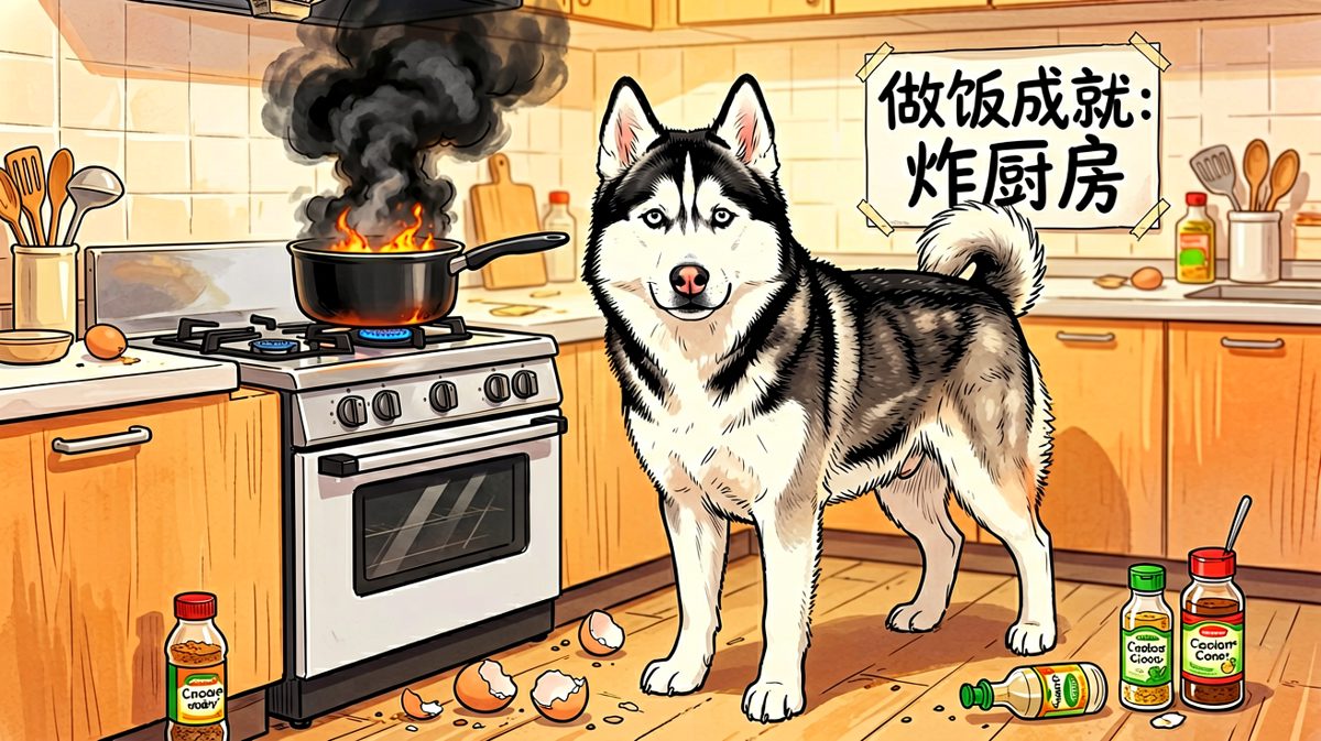 我不是在做饭，我是在进行化学实验。