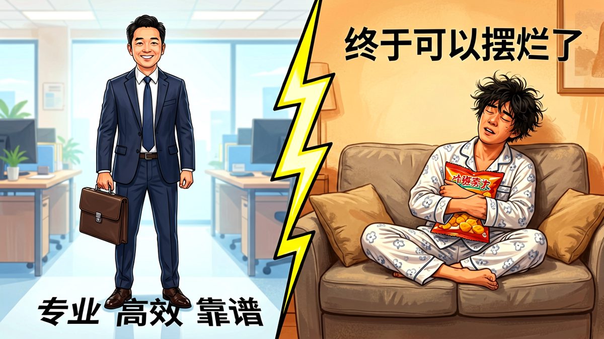 上班装模作样，下班原形毕露，这才是真实的打工人。