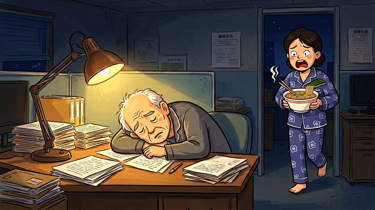 老板：你怎么还在公司？员工：不好意思老板，这已经是我的第三周了，我没家可回。