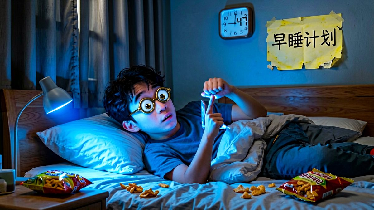 睡不着就刷手机，刷手机就更睡不着，这个循环没有尽头