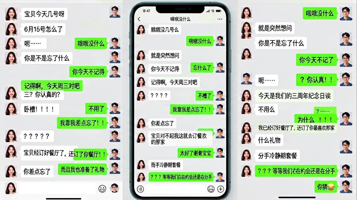 三周年纪念日，他差点忘了——然后被当场分手