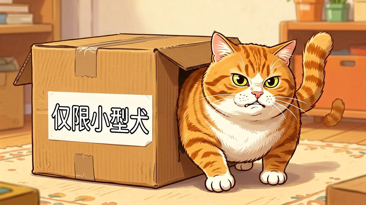 这只猫对纸箱容量一无所知