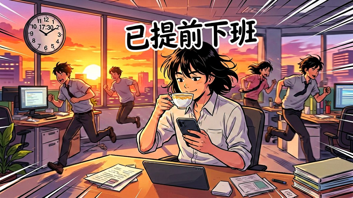 提前三分钟下班也是胜利