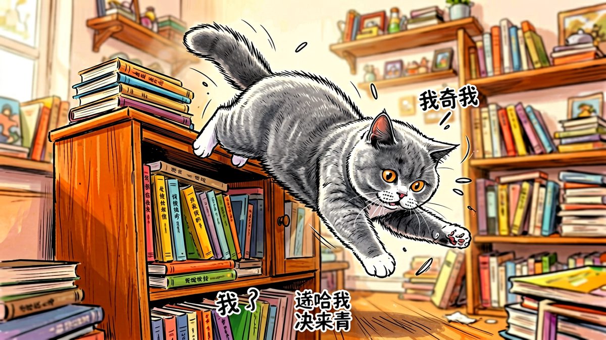 猫：我本来想帅气落地，奈何重力不讲武德
