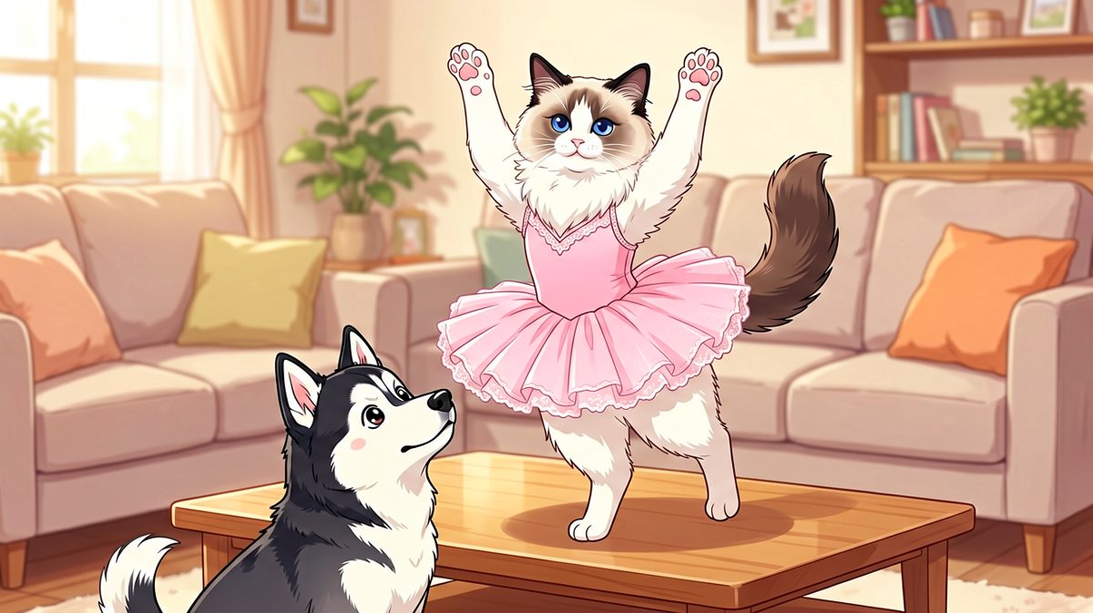 猫：本喵的芭蕾功底，岂是尔等能懂的？