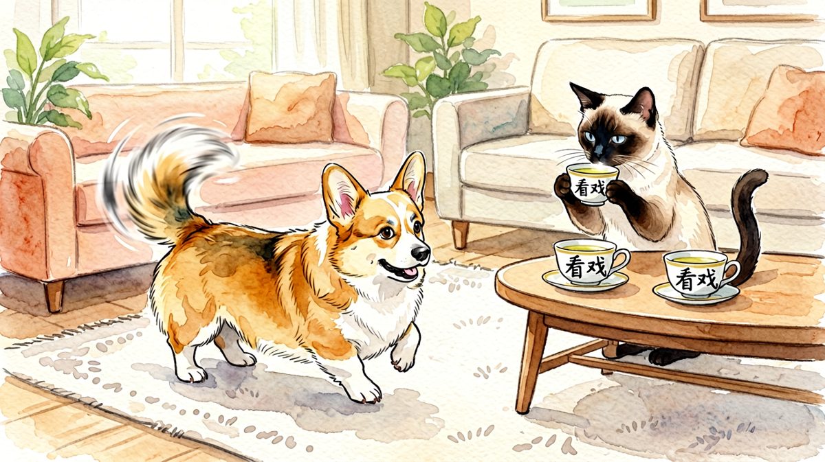 猫：这条狗，已经转了三小时了，救救。