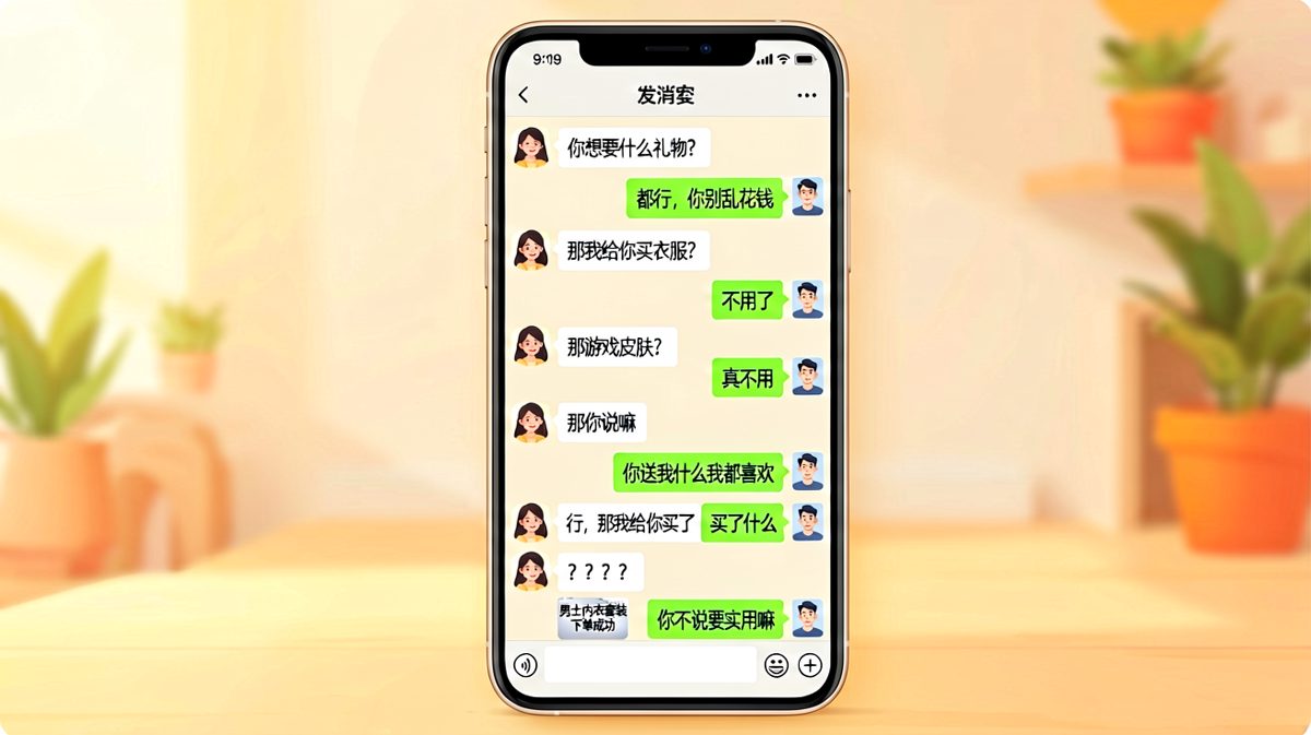 「你送我什么我都喜欢」——结果她真的挑了最实用的