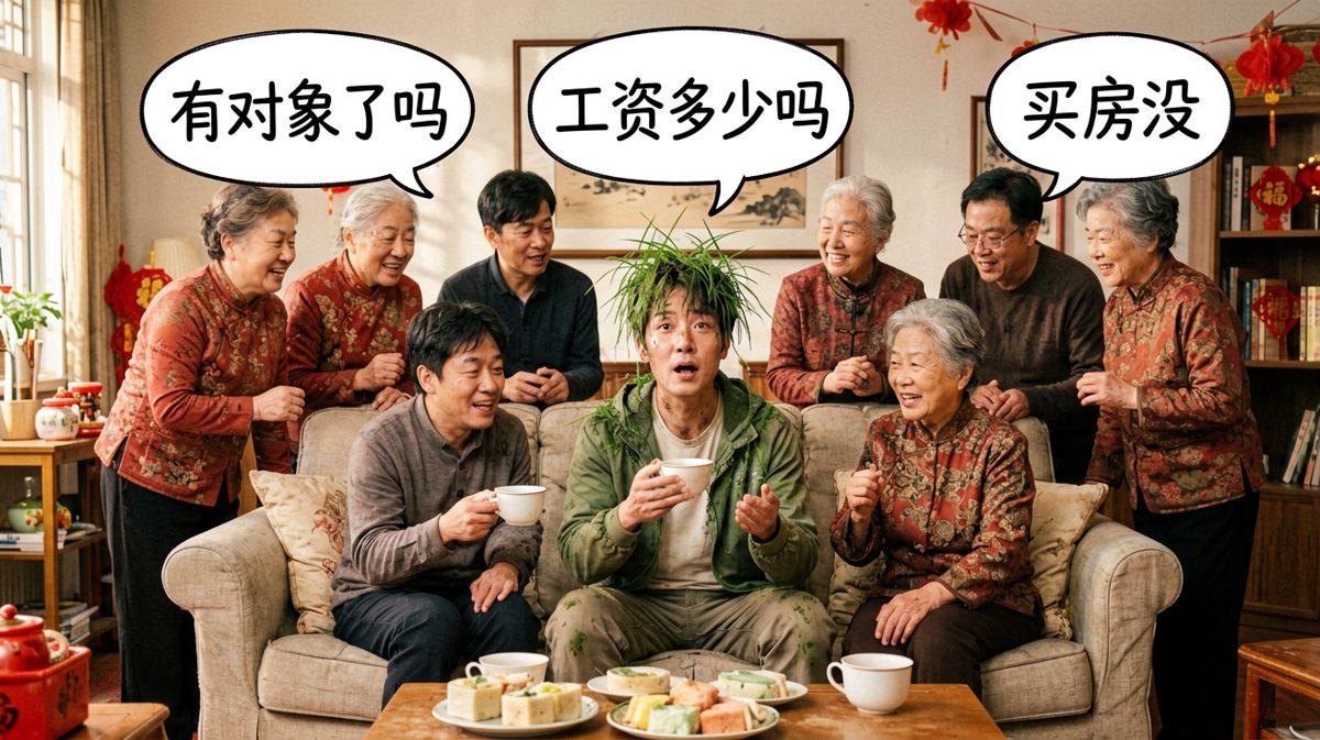 过年回家最恐怖的不是穷，而是亲戚们关心你的私生活