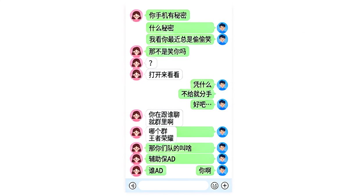 查手机查到队友身份是女朋友，男生这波操作绝了