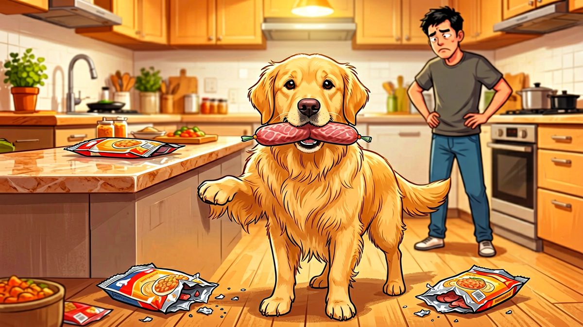 金毛：是火腿自己跑到我嘴里的！