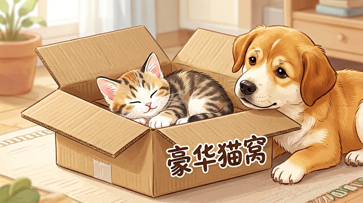 小奶猫：此箱价值百万，概不赊账。
