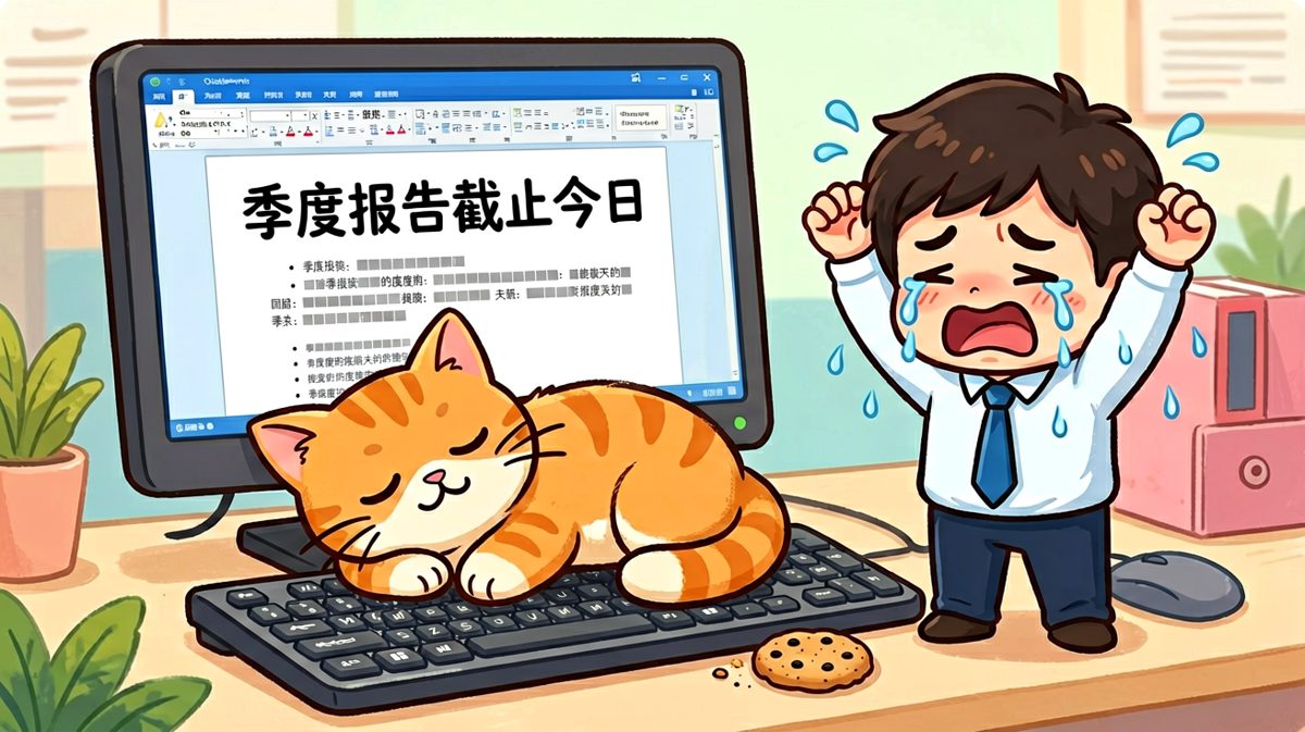 比我更不想上班的是猫