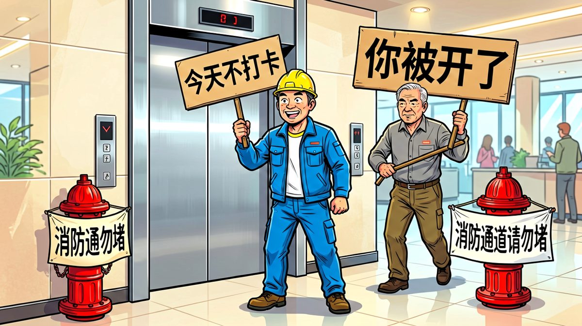 逃离公司的戏剧性一瞬