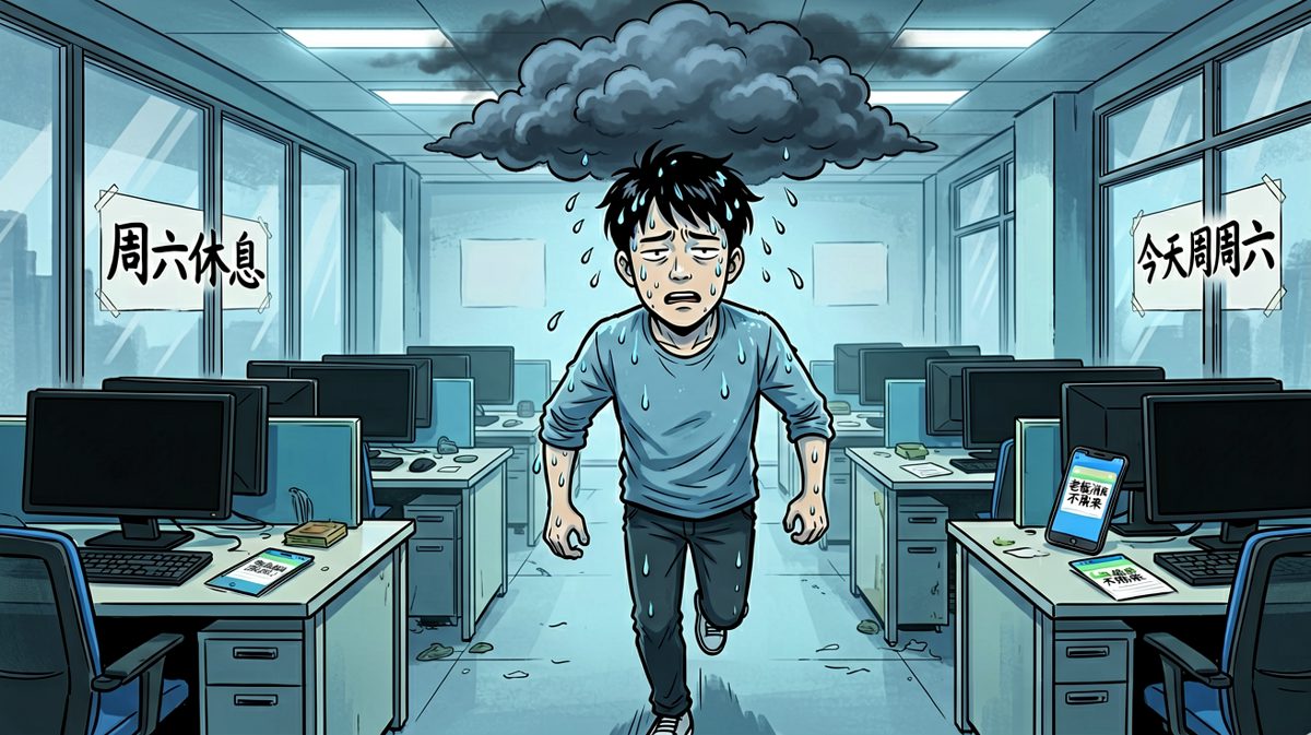 气喘吁吁赶到公司，才发现——今天周六。