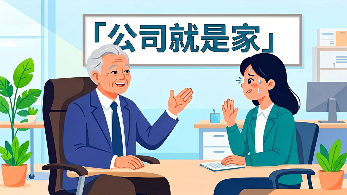 场景一：老板表扬员工，说「公司就是家，你值得信任」——结果反转是员工被裁，因为「外面房租太贵」