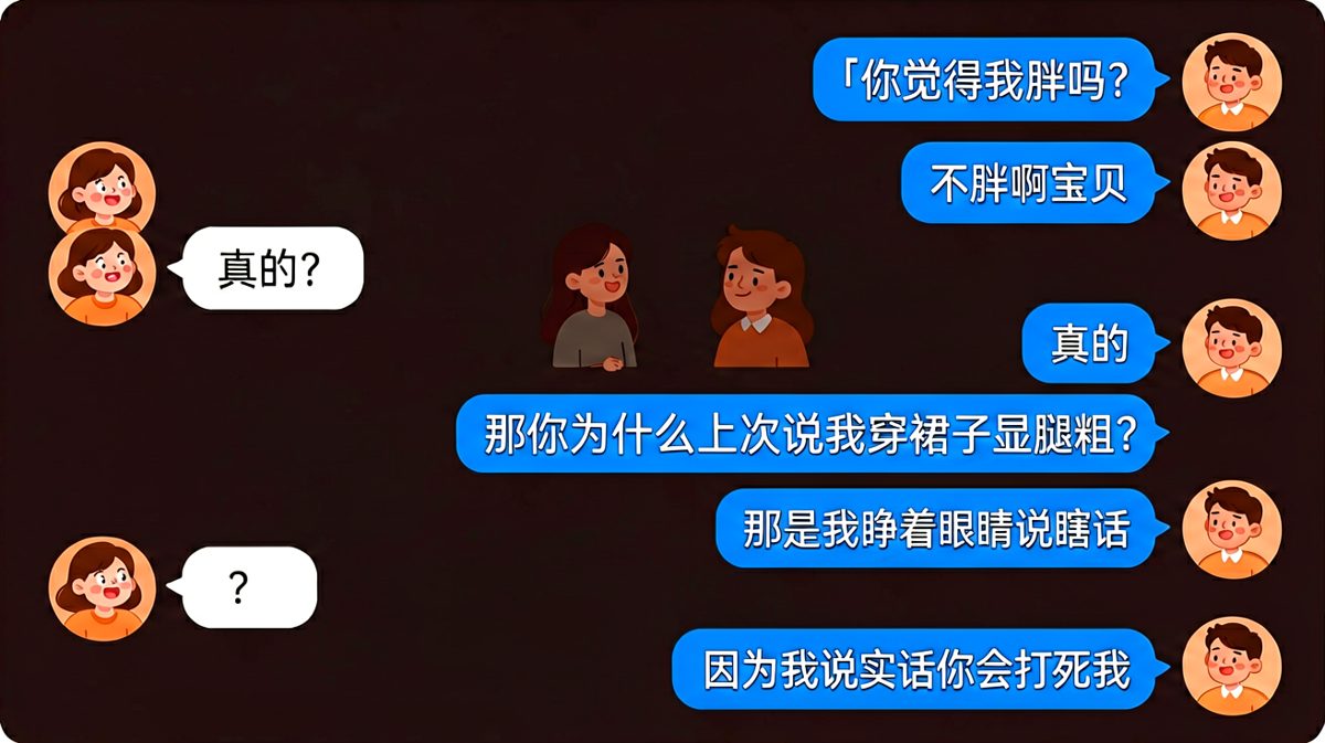 诚实是门艺术，但求生欲是门学科