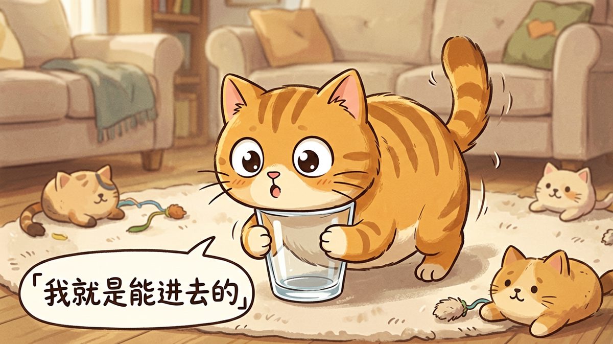 只要我不承认，杯子就比我大。