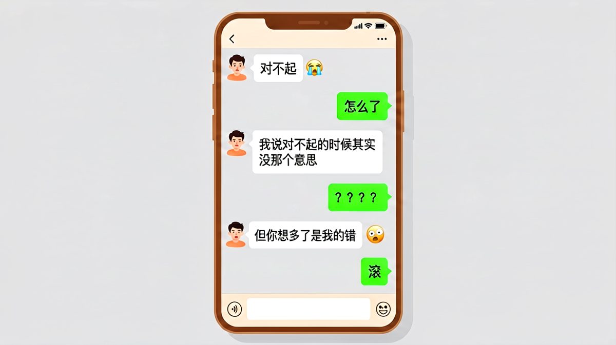 对不起三个字引发的血案