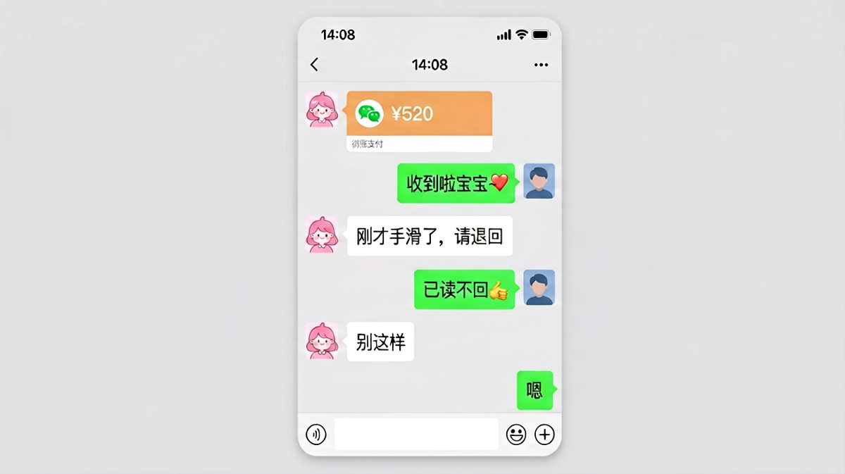 520到账又撤回，手滑还是心滑