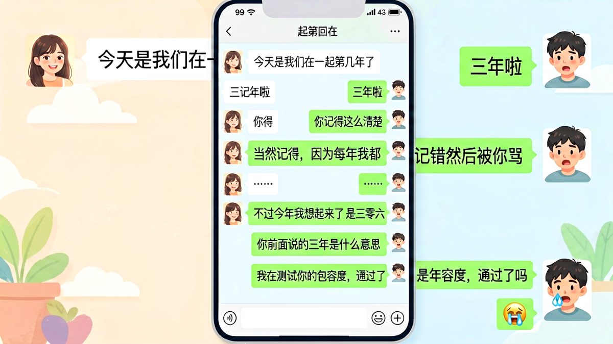 男生试图用幽默化解送命题，结果翻车翻得更彻底。