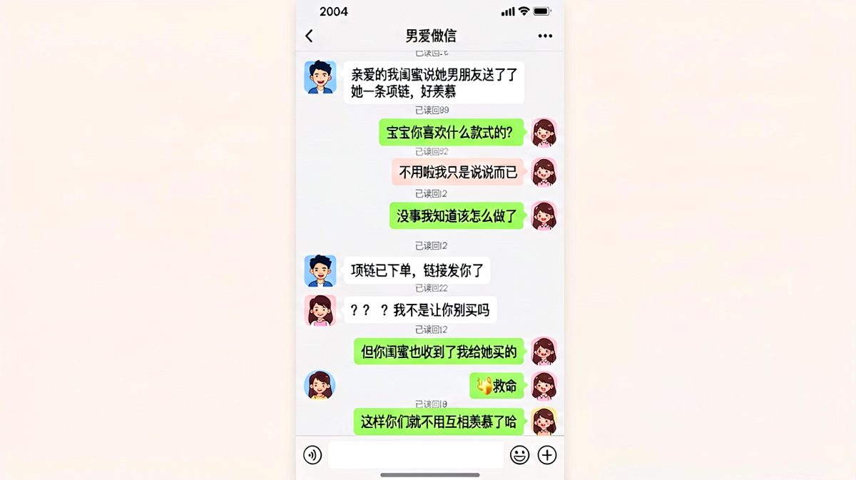 化解闺蜜攀比危机——直男的'公平'逻辑让人窒息