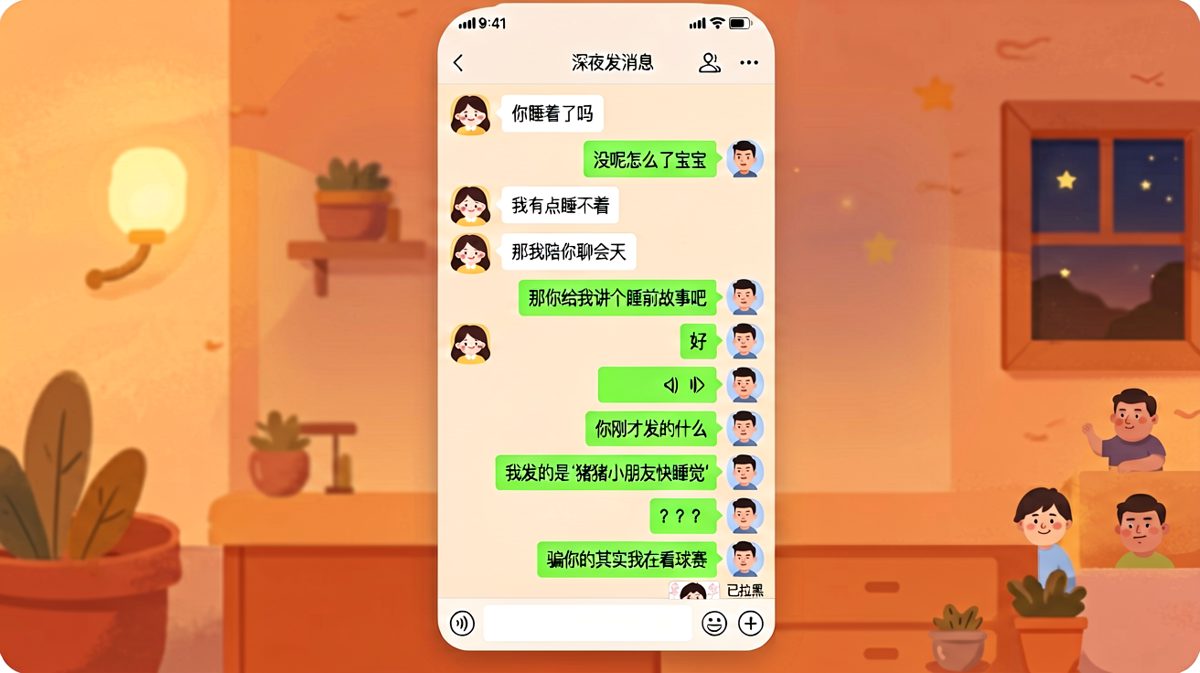 深夜陪聊变球赛——直男的诚实让人无法反驳