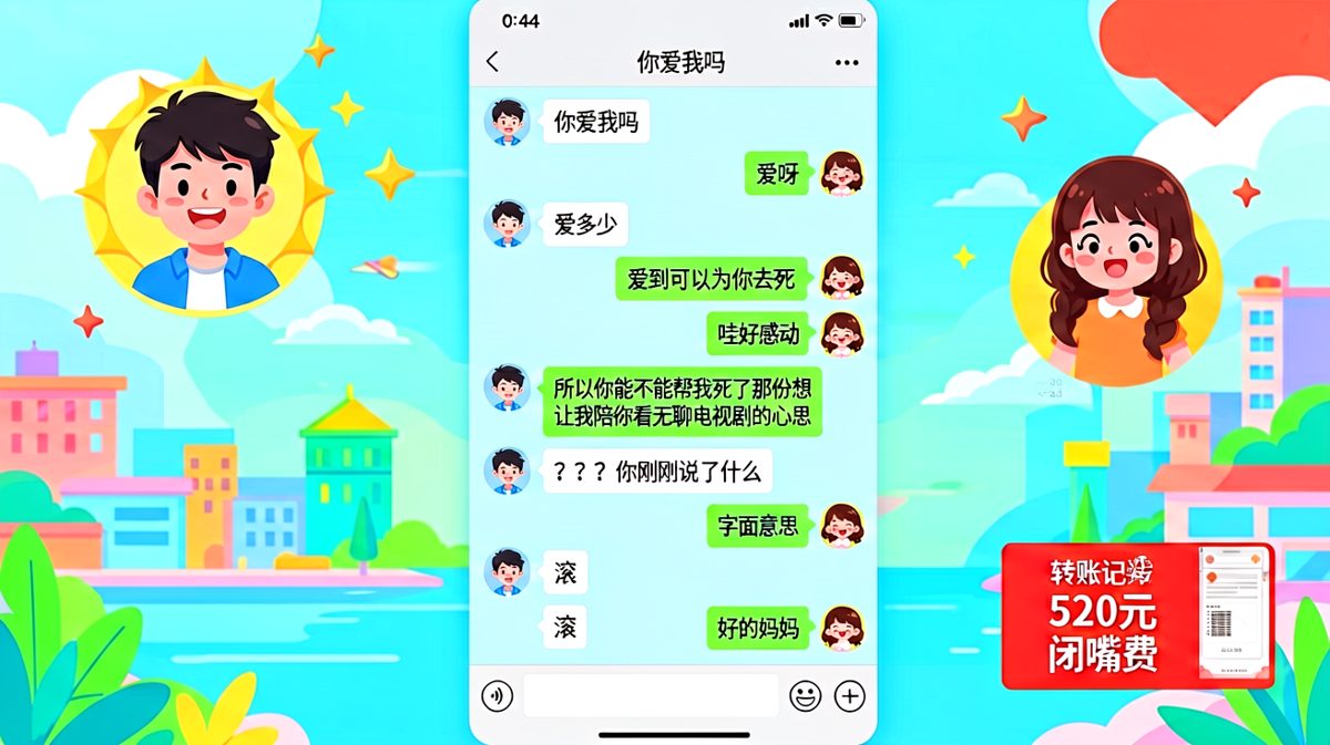 爱你爱到可以为你死——然后让你闭嘴看电视