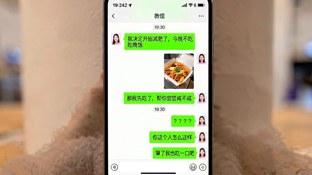 嘴上说减肥，身体很诚实