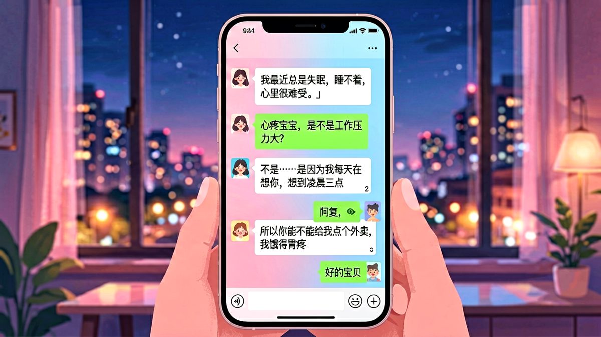 一段深情告白，最后落脚点永远是外卖。