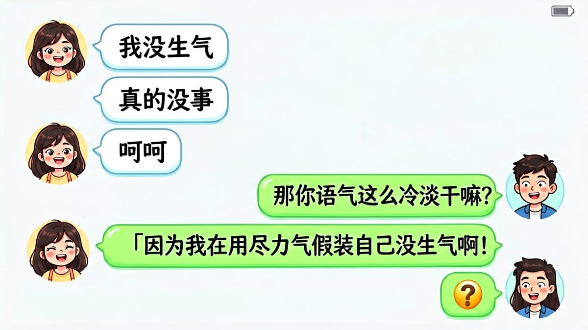 「我没生气」才是最大的气