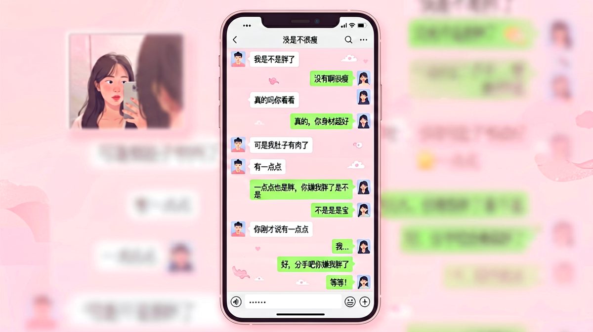 男生随口一句'有一点点'，直接触发女生的分手快捷键。