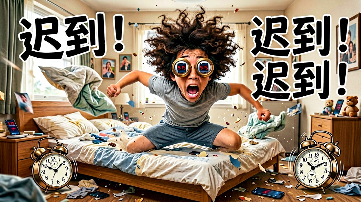 猛然惊醒，发现已经迟到了整整两个半小时。