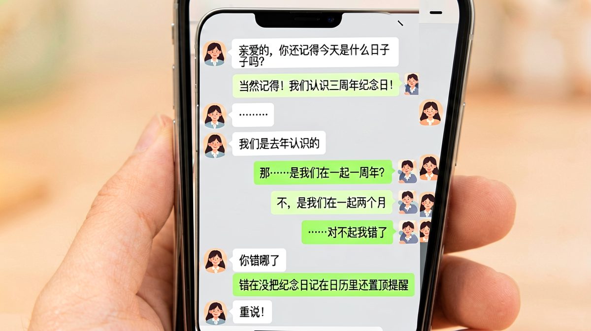 纪念日倒背如流却记错年份，求生欲拉满也救不了脑回路。