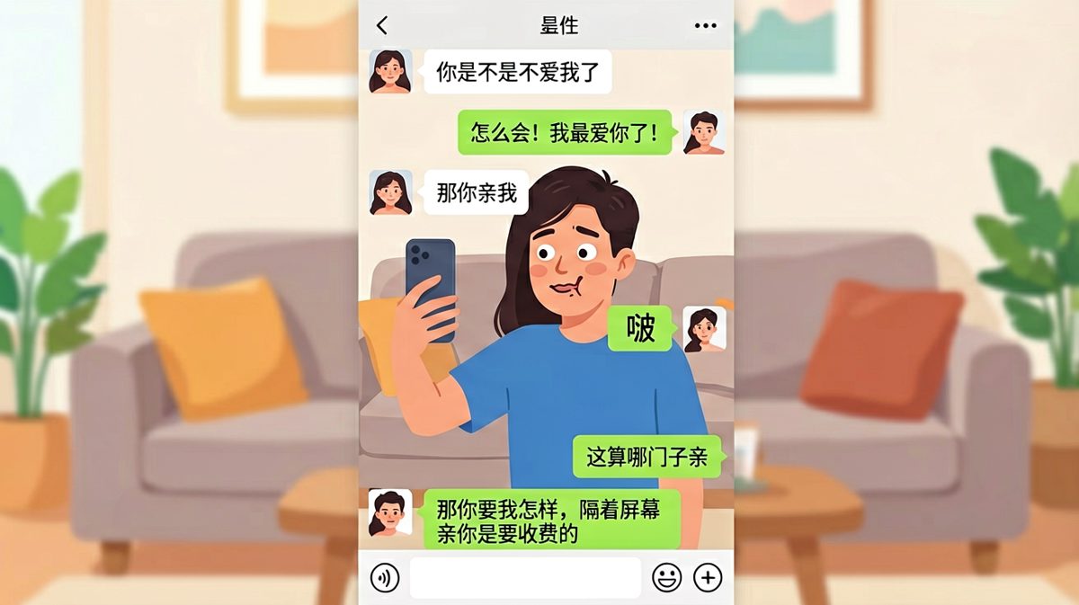 隔着屏幕的亲吻是要收费的