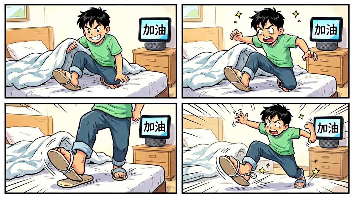 下床第一步就翻车