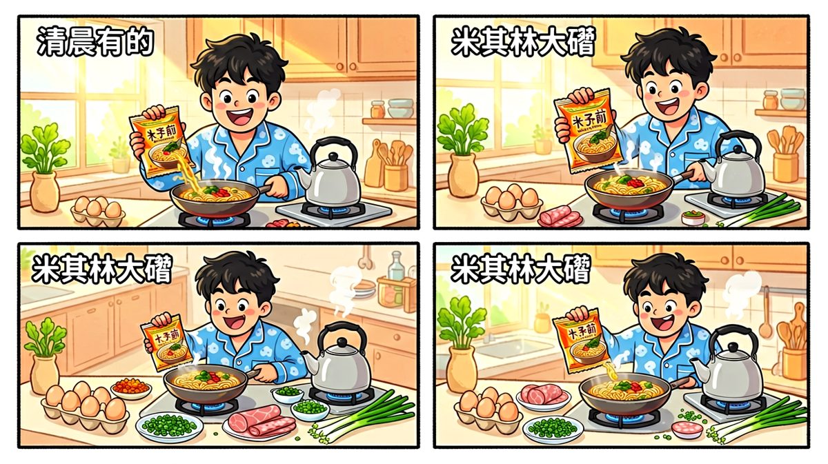 「今天要认真吃碗面」——信心爆棚的早晨