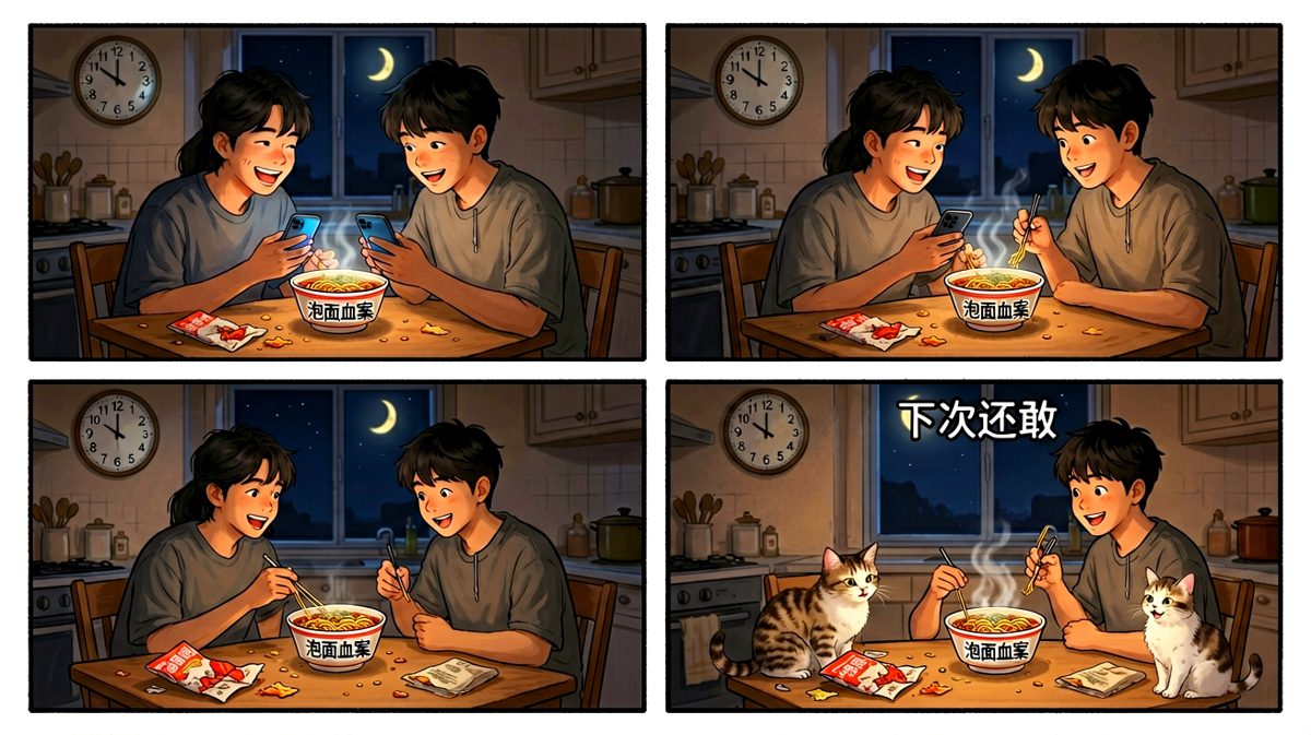 下次还敢——但今晚先点外卖